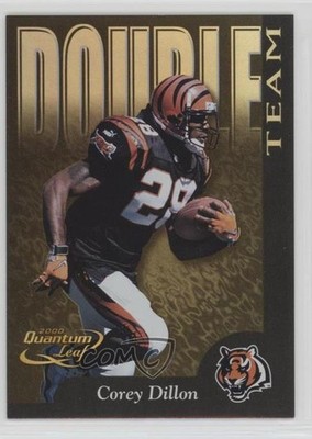 2000 Quantum Leaf Double Team 256/1500 Akili Smith Corey Dillon #DT-11 0f8
