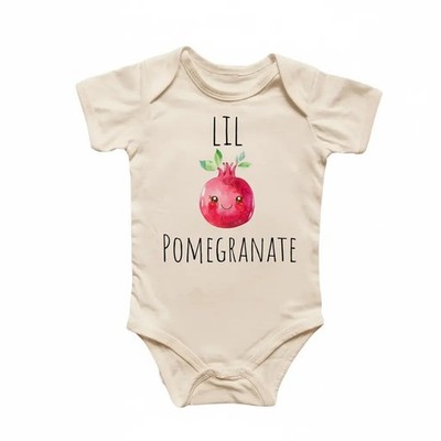 Pomegranate Fruit Newborn Baby Onesie  Bodysuit