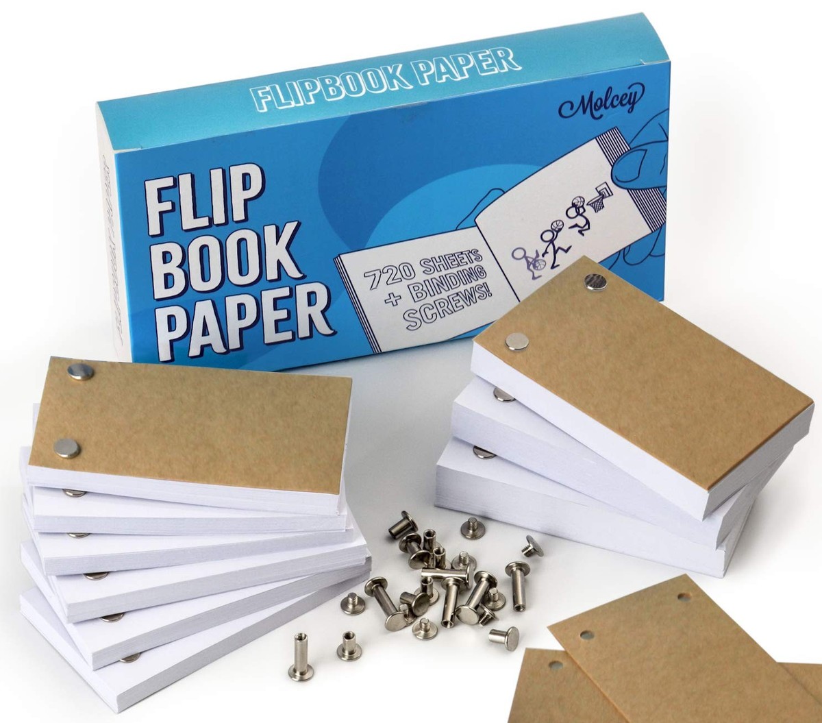 Blank Flip Book Paper With Holes - 720 Sheets (1480 Pages) F | eBay