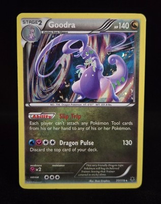 Pokémon TCG - GOODRA - 77/119 - COSMOS HOLO PROMO - PHANTOM FORCES 2014 - MP/LP