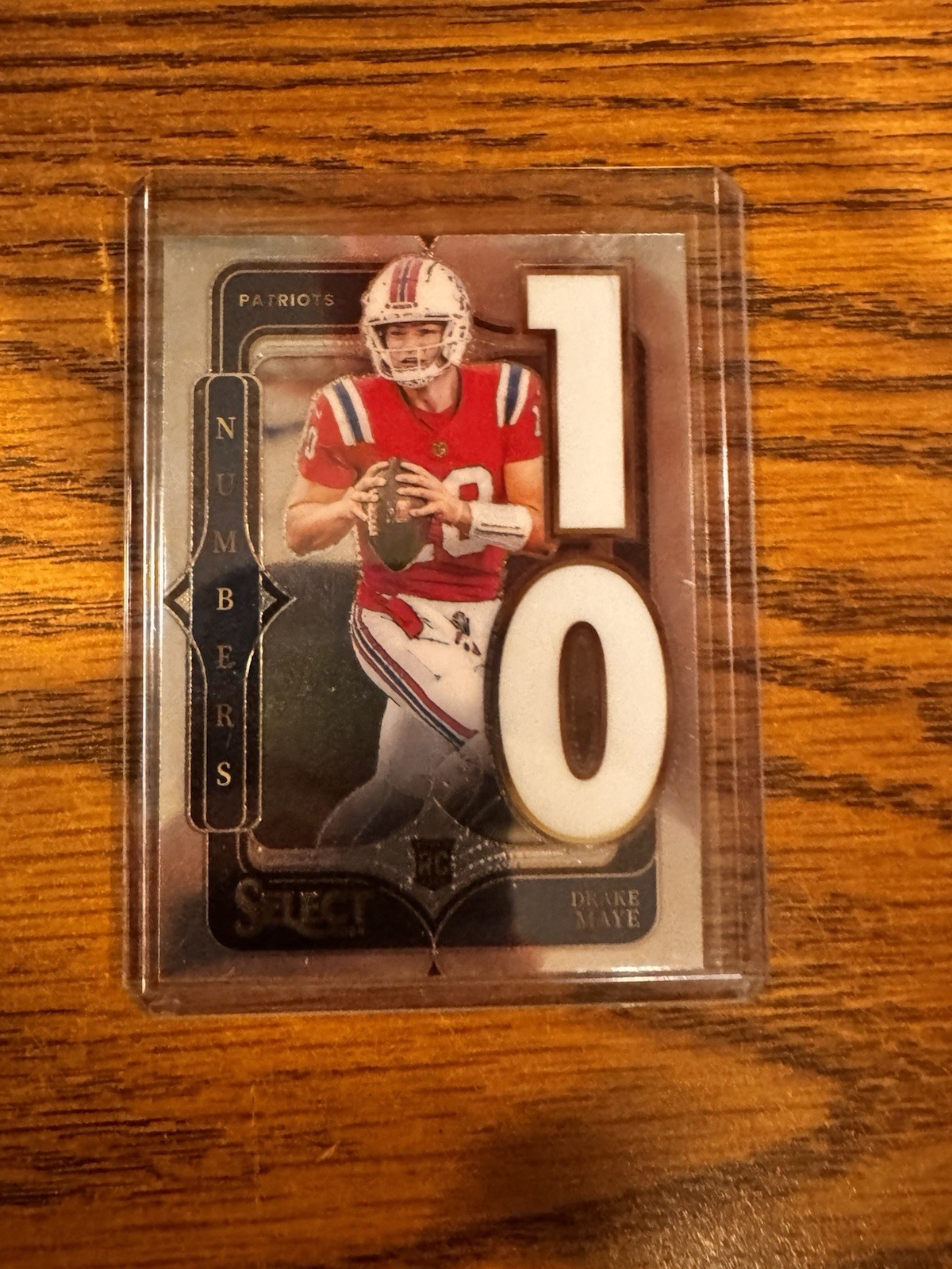 2024 Panini Select #20 Drake Maye Select Numbers RC New England Patriots