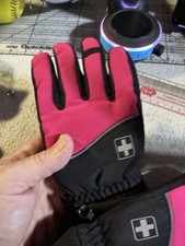 Swiss Tech Girls' S-M Pink Plush Gloves
