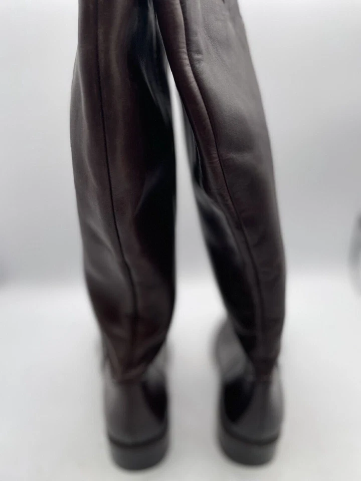 Bota de montar INC International Concepts Fawne para mujer talla 5M cuero marrón Foto 3 de 4