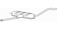 Quality Centre Exhaust Middle Silencer for Volkswagen Passat BDG 2.5 (2003-2005)