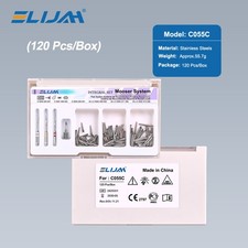 Dental Screw Post Completed Kit Silver/Gold Plated Endo Conical Pins-120pcs/Box