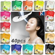 40PCS Essence Facial Face Mask Sheets Nose Strip Set Moisture Face Mask K-Beauty
