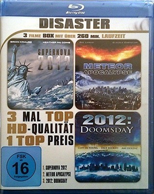 Disaster - 3 Filme Box - Supernova 2012 - Meteor Apocalypse - 2012: Doomsday