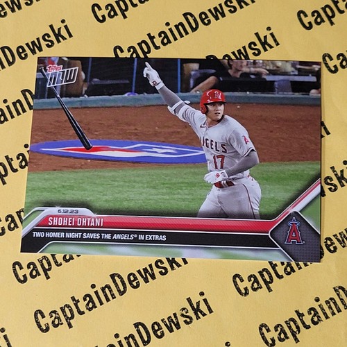 SHOHEI OHTANI 2023 Topps Now #433 Two Homer Night Saves Angels In Extras PR5590