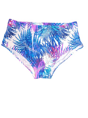 Swimsuits for All Bikini Bottoms 22 Womens Tropical Print High Waisted Brief Cut