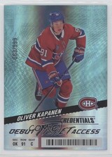 2024 Upper Deck Credentials Debut Ticket Access 663/999 Oliver Kapanen #105 1py0