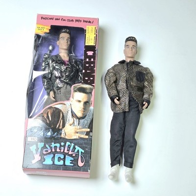 PAIR - Vanilla Ice Dolls - One NIB, One Used, PLUS Trading Card - RARE FIND!!