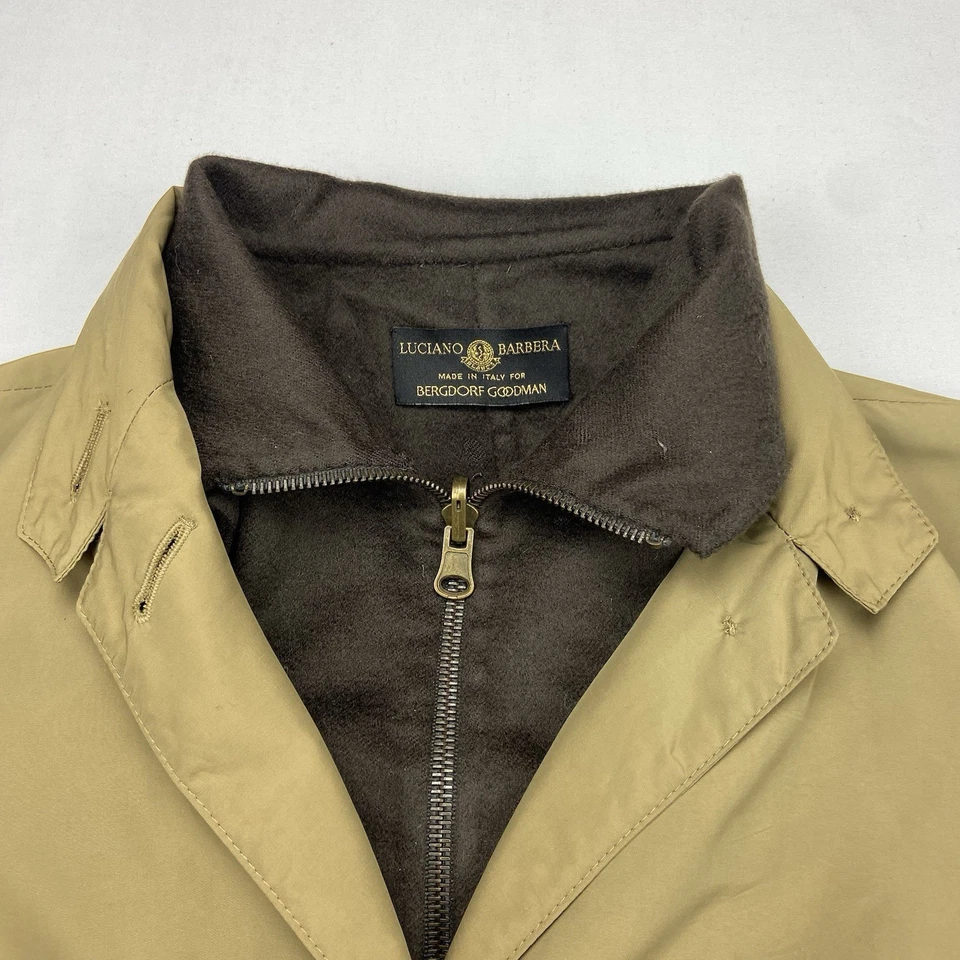 Abrigo Chaqueta De Colección Luciano Barbera para Bergdorf Goodman Hecho en Italia 40 Cachemira Foto 3 de 4