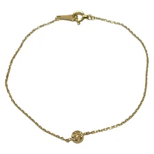 Auth agete - 10K Yellow Gold Diamond Bracelet