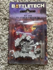 Battletech BT-444 Flatbed Truck (2) Iron Wind Metals Mechwarrior NiB