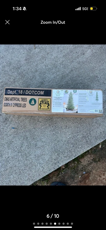 My Texas House 9 英尺柏树预立圣诞树 2025 全新带盒 免运费 — 第 4/4 张图片