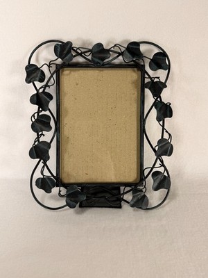 Vintage Dennis East 3D Metal Picture Frame a Memory Photos 4.5''x 7'' Leaves