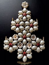 STRASS WEIHNACHTSBAUMSTÄNDER VINTAGE NACHLASS SCHMUCK ANTIKSCHMUCK DEKO