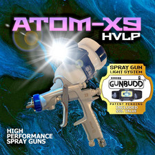 Atom Mini X9 Hvlp Touch-up Spray Gun Auto Detail Tool Free Gunbudd