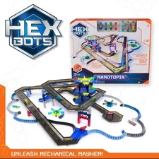 HEXBUG Nano HexBots Nanotopia Track Set with 8 Nano Bugs Multilevel Raceway