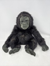 Bronz Zoo Fao Schwarz - Plush Baby Gorilla Flocked Face Hands Feet Realistic Ape