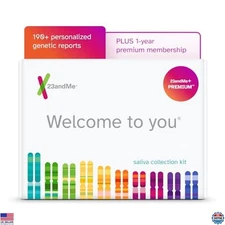 DNA Test Kit with Health & Ancestry Insights + 1-Year Premium Membership
