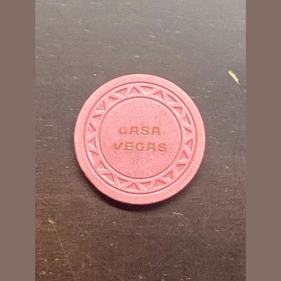 Casa Vegas Casino $5 Gaming Chip 1945 1st Edition Vintage