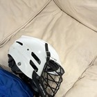 Cascade CPV-R Full Face Lacrosse Helmet Large White/Black w/ Chin Strap — photo 6