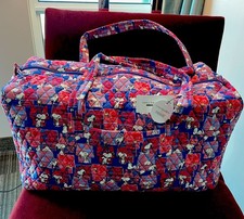Vera Bradley Snoopy House Large Travel Duffel Bag Peanuts Woodstock LTD ED NWT