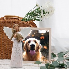 Angel of Figurine Friendship Resin Figure Memorial Gift For Pet Dog Lover