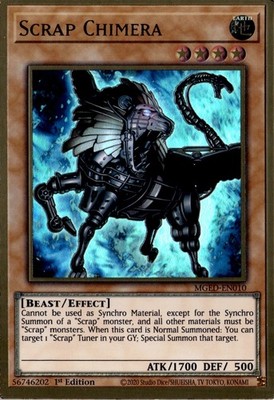 Scrap Chimera Premium Gold Rare EARTH 1st Edition Maximum Gold: El Dorado Yugioh