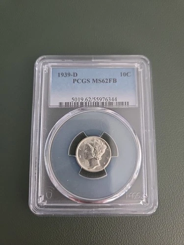 1939-D Mercury Dime FB MS-62 PCGS