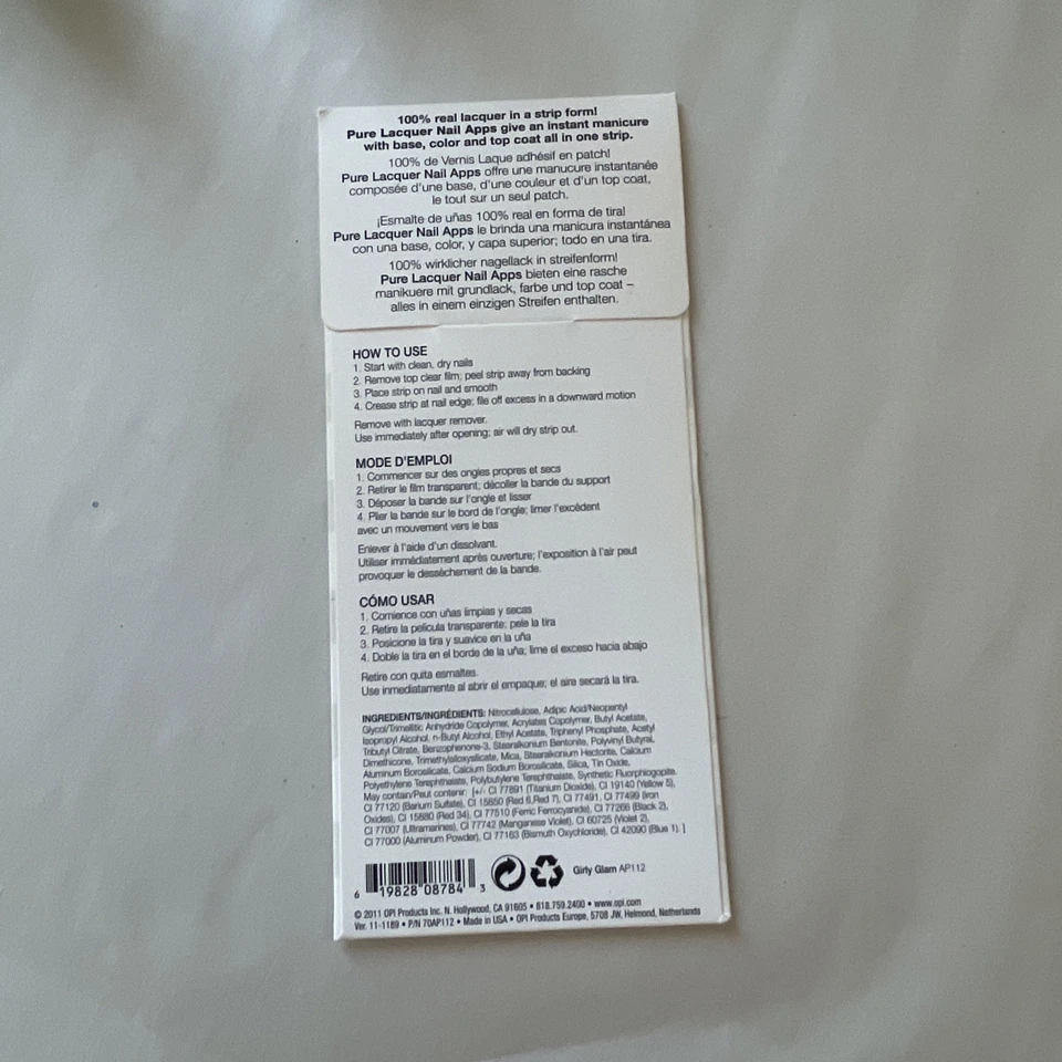 Opi Pure Lacquer Nail Apps-Pink & Silver Lace - Image 4 of 4