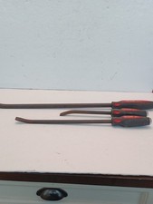 Craftsman 3 Piece Pry Bar Set 432704326843266 25 17 12 Wred Handles Used Craftsman 3 Piece Pry Bar Set 432704326843266 25 17 12 Wred Handles Used