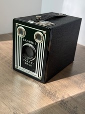 Two vintage cameras for display