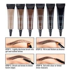 Long-lasting Waterproof Smudge-proof Liquid Eyebrow Gel/Tint 24-Hour Waterproof
