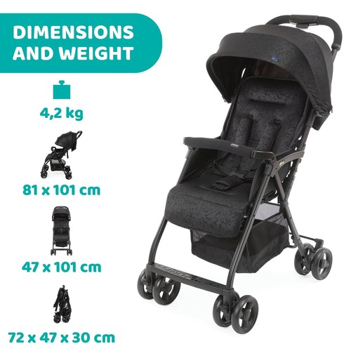 OHlalà 3 Passeggino Ultraleggero da 0 Mesi a 15 kg portata max 18 kg Reclinabile - Foto 3 di 12