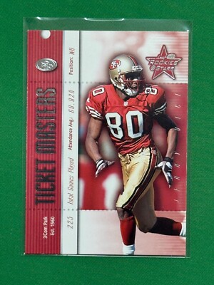 2000 Leaf Rookies & Stars Ticket Masters #TM25 Jerry Rice Terrell Owens /2000