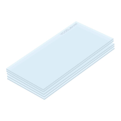 Vogelmann Schutzschirm Visier Haube 47x103mm PVC-Filter (5 Stück)