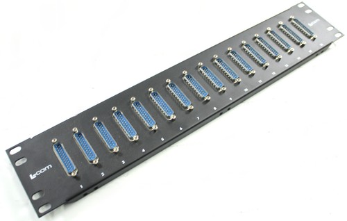 L-Com Rack Mount 16x Slimline Socket Saver, DB25 Male / Female SP93533 - Afbeelding 3 van 7