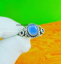 Chalcedony Gemstone 925 sterling silver handmade Gift ring US size 5 to 10