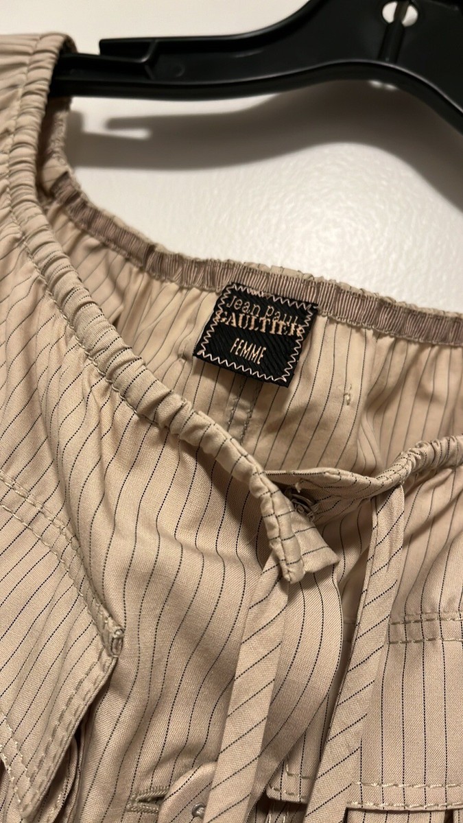 Vintage JEAN PAUL GAULTIER Pinstripe Top FR36/US6 | eBay