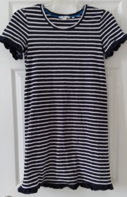 boden blue and white striped dress Boden Women's Eve Jersey Midi Dress in Blue