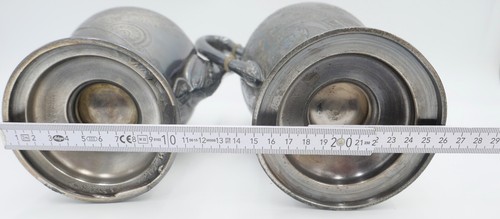 Zestaw 2 szt. Reed Barton MFD & Plated Czajniczek Dzbanek do kawy posrebrzany - Zdjęcie 4 z 12