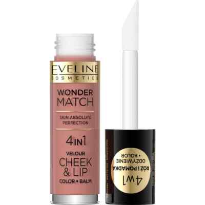 Eveline Wonder Match Cheek Lip 4in1 No.2 Blush Liquid Lippenstift 4,5 ml