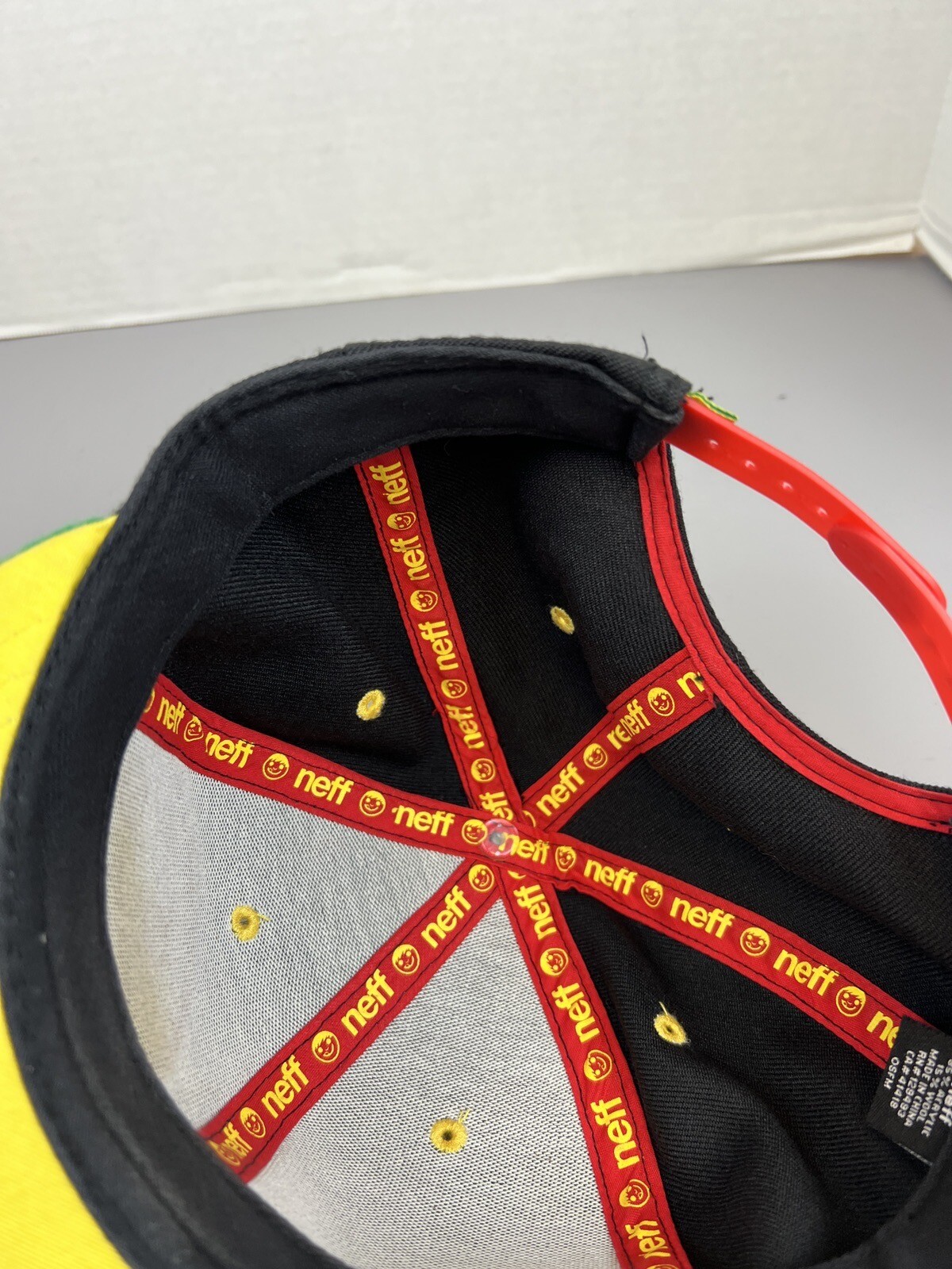 NEFF Hat Snapback Cap Adjustable Strap Black Embr… - image 12