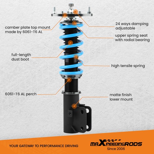 MaXpeedingrods T6 Damper Coilover Shocks Kit for Subaru Legacy BL BP 2005-2009 - Picture 3 of 13