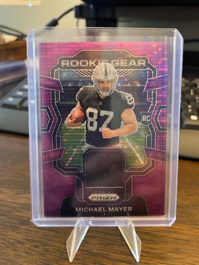 2023 Panini Prizm Rookie Gear Purple Pulsar Prizm Michael Mayer #RG-MM RC