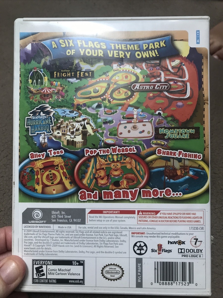 Six Flags Fun Park - Nintendo Wii Video Game Theme Park