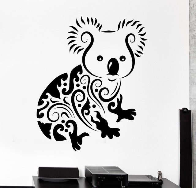 Wall Decal Koala Animal Jungle Ornament Tribal Mural Vinyl Decal (z3303
