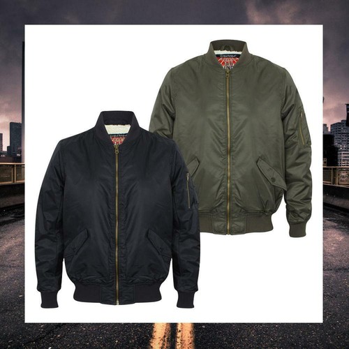 MEN TOKYO LAUNDRY BORG LINED BOMBER 
